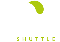 Logo green shuttle (on dark background version)